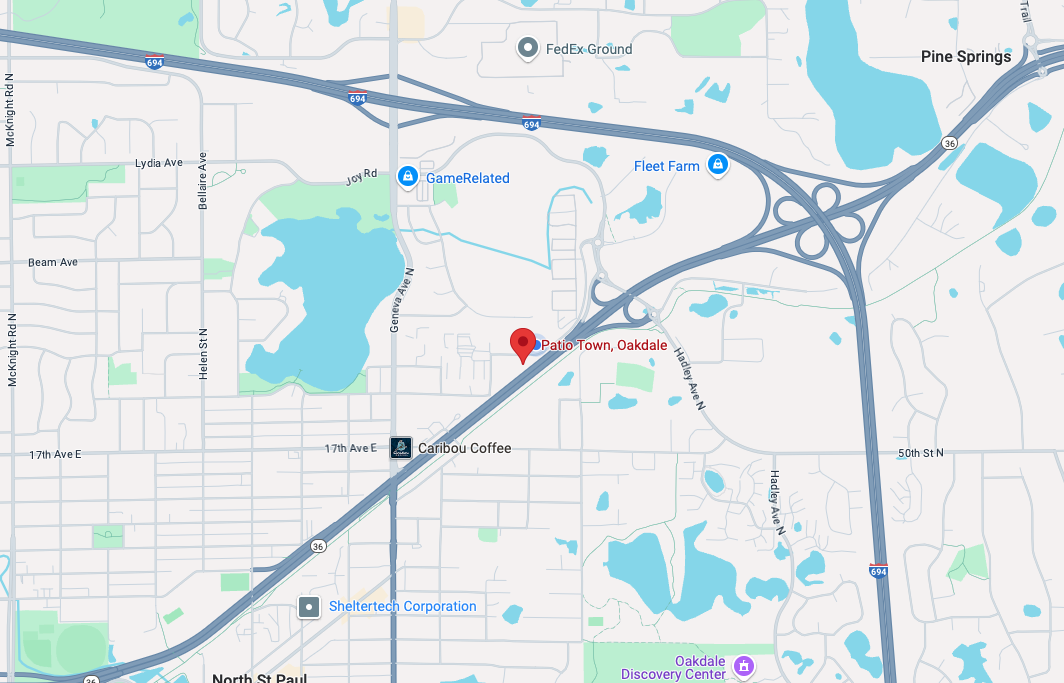 Oakdale Location Map